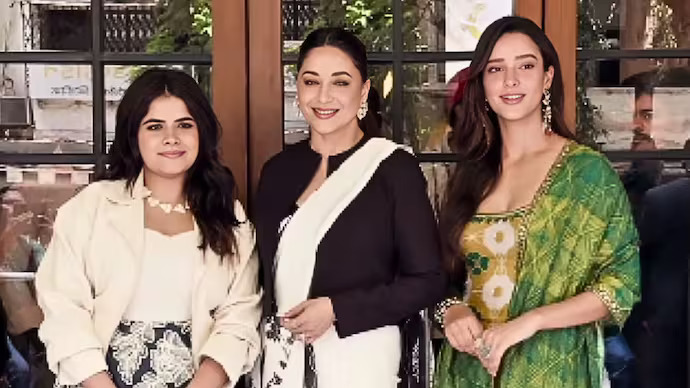 Madhuri, Triptii react as video of them ignoring influencer-actor Dharna goes viral